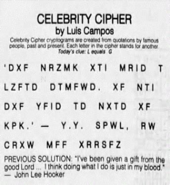 La times celebrity cipher. Things To Know About La times celebrity cipher. 